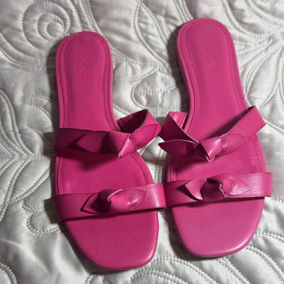 J. Crew Shoes - J. Crew Women's Pink Bow Sandals